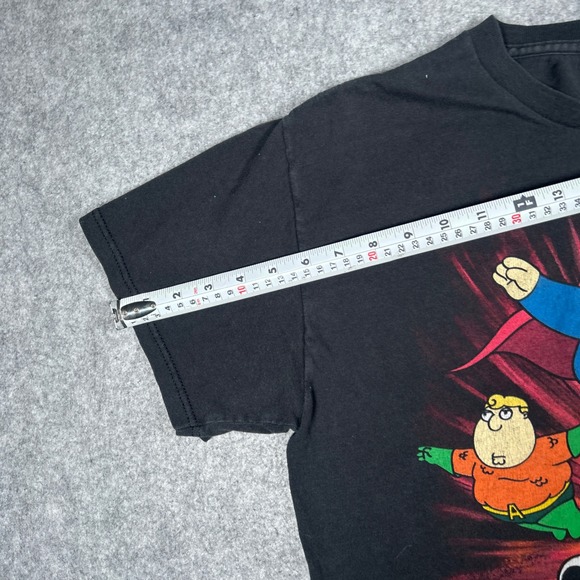 Family Guy T Shirt Mens large Black DC Comics Justice League Mashup - Picture 3 of 15